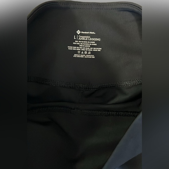 Ladies black Members Mark leggings - Picture 4 of 6